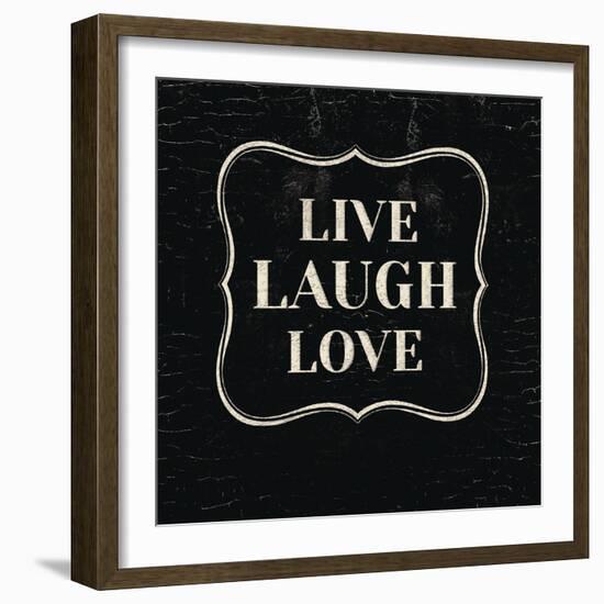 Live Laugh Love-Lula Bijoux-Framed Art Print