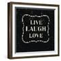 Live Laugh Love-Lula Bijoux-Framed Art Print