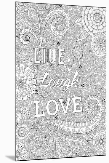 Live Laugh Love-Hello Angel-Mounted Giclee Print