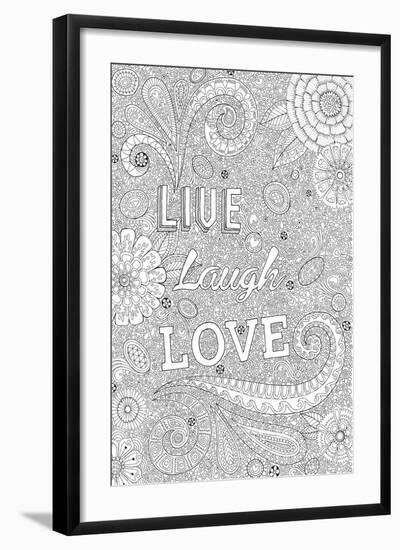 Live Laugh Love-Hello Angel-Framed Giclee Print