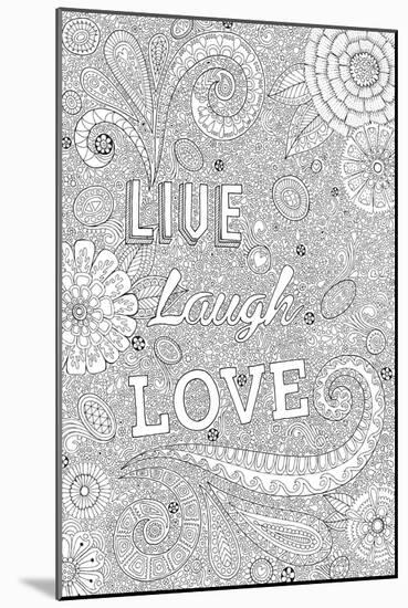 Live Laugh Love-Hello Angel-Mounted Giclee Print