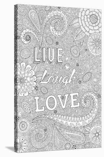 Live Laugh Love-Hello Angel-Stretched Canvas