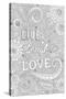 Live Laugh Love-Hello Angel-Stretched Canvas