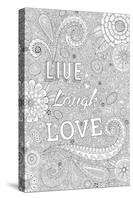 Live Laugh Love-Hello Angel-Stretched Canvas