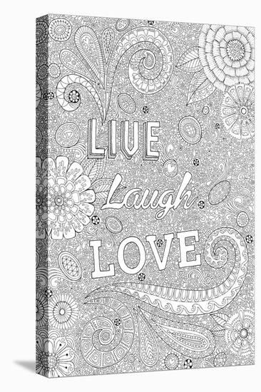 Live Laugh Love-Hello Angel-Stretched Canvas