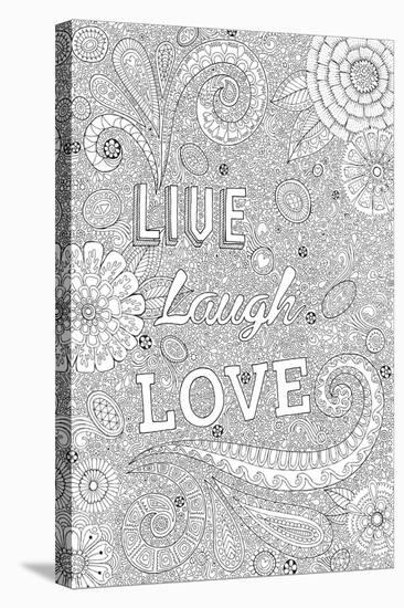 Live Laugh Love-Hello Angel-Stretched Canvas