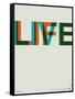 Live Life Poster 2-NaxArt-Framed Stretched Canvas