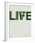 Live Life Poster 2-NaxArt-Framed Art Print