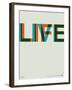 Live Life Poster 2-NaxArt-Framed Art Print