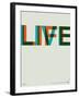 Live Life Poster 2-NaxArt-Framed Art Print