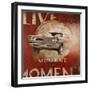 Live Life-Janet Kruskamp-Framed Art Print