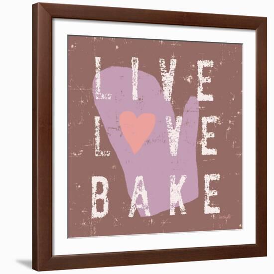 Live Love Bake-Lola Bryant-Framed Art Print