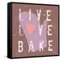 Live Love Bake-Lola Bryant-Framed Stretched Canvas