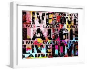 Live Love Laugh Landscape-Roseanne Jones-Framed Giclee Print