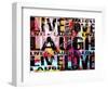 Live Love Laugh Landscape-Roseanne Jones-Framed Giclee Print