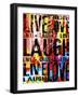 Live Love Laugh-Roseanne Jones-Framed Giclee Print