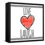 Live Love Laugh-Taylor Greene-Framed Stretched Canvas