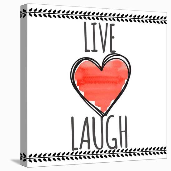 Live Love Laugh-Taylor Greene-Stretched Canvas