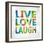 Live Love Laugh-Jamie MacDowell-Framed Art Print