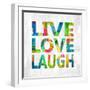 Live Love Laugh-Jamie MacDowell-Framed Art Print