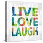 Live Love Laugh-Jamie MacDowell-Stretched Canvas