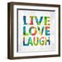 Live Love Laugh-Jamie MacDowell-Framed Art Print