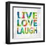 Live Love Laugh-Jamie MacDowell-Framed Art Print