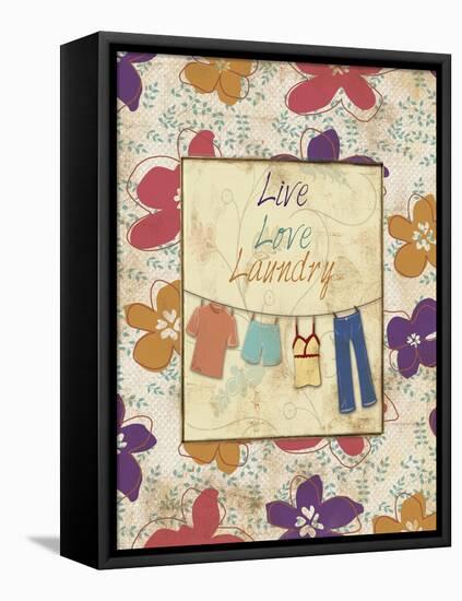 Live Love Laundry-Piper Ballantyne-Framed Stretched Canvas