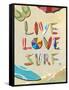 Live Love Surf-Scott Westmoreland-Framed Stretched Canvas