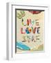 Live Love Surf-Scott Westmoreland-Framed Art Print