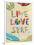 Live Love Surf-Scott Westmoreland-Framed Art Print