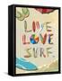 Live Love Surf-Scott Westmoreland-Framed Stretched Canvas