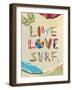 Live Love Surf-Scott Westmoreland-Framed Art Print