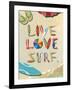 Live Love Surf-Scott Westmoreland-Framed Art Print