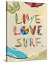 Live Love Surf-Scott Westmoreland-Stretched Canvas