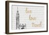 Live, Love, Travel-Nicholas Biscardi-Framed Art Print