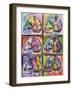Live Music 6Up-Dean Russo-Framed Giclee Print