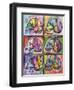 Live Music 6Up-Dean Russo-Framed Giclee Print