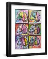 Live Music 6Up-Dean Russo-Framed Premium Giclee Print