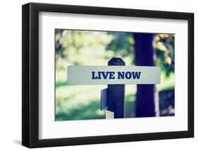 Live Now-Gajus-Framed Photographic Print