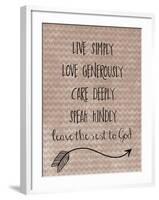 Live Simply-Erin Clark-Framed Giclee Print