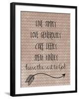 Live Simply-Erin Clark-Framed Giclee Print