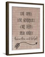 Live Simply-Erin Clark-Framed Giclee Print