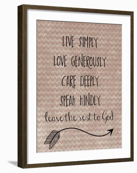 Live Simply-Erin Clark-Framed Giclee Print