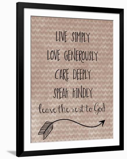 Live Simply-Erin Clark-Framed Giclee Print