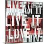 Live the Dream Black and White I-null-Mounted Art Print