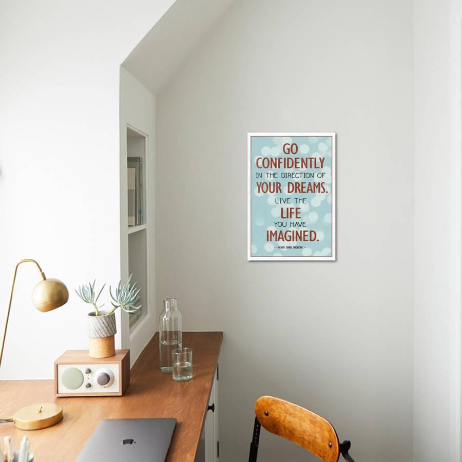 Live The Life You Have Imagined Thoreau Quote Art Print Poster Posters Allposters Com