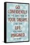 Live the Life You Have Imagined Thoreau Quote Art Print Poster-null-Framed Stretched Canvas