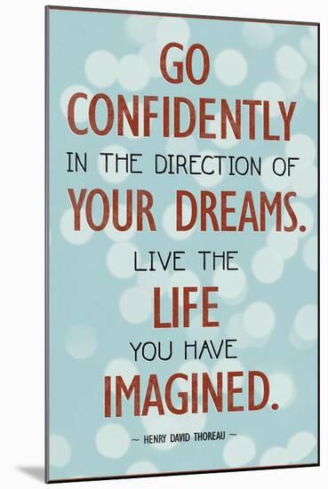 Live the Life You Have Imagined Thoreau Quote Art Print Poster-null-Mounted Art Print