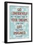 Live the Life You Have Imagined Thoreau Quote Art Print Poster-null-Framed Art Print